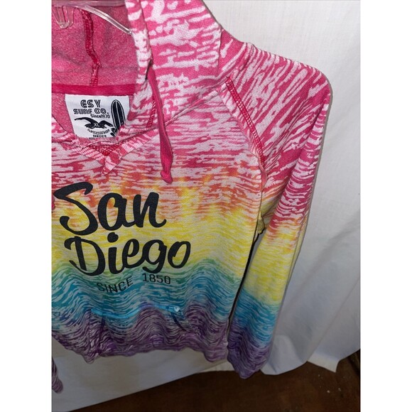 Esy Surf Co. Women’s Beach Hoodie Size XL Multicolor Pool Surfing Relax Comfort - Picture 7 of 12